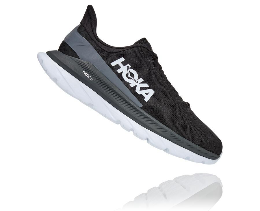 Tenis Hoka One One Mujer Negros/Blancos - Mach 4 - JFMQ41863